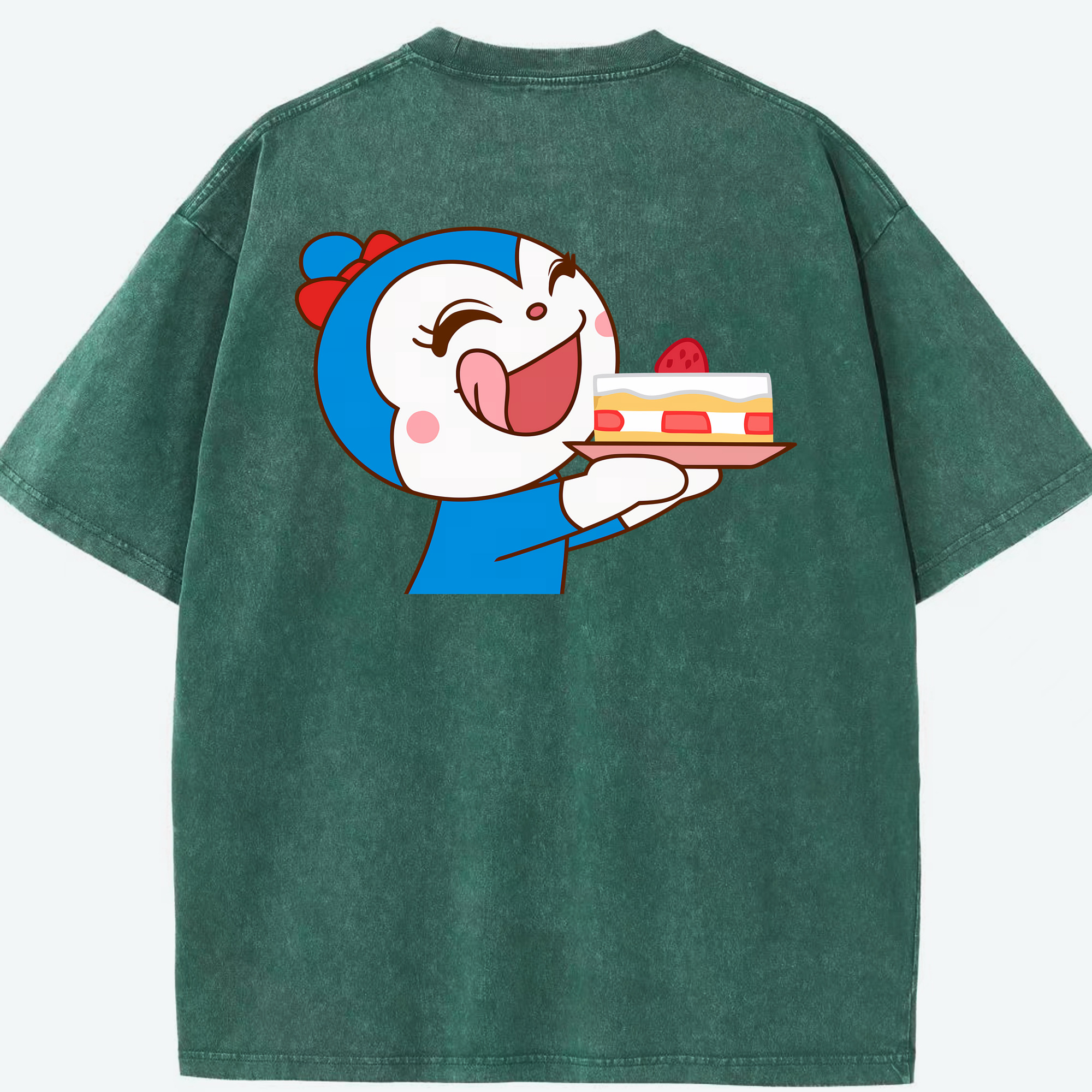 （画像用） アンパンマン Anpanman 綿100% ヴィンテージ風 半袖Tシャツ（背面プリント）